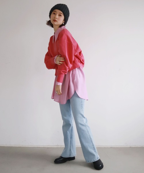 SLOBE citron.（スローブシトロン）の「SLOBE citron. ボリュームスリーブシャツ【手洗い可能】◆（シャツ/ブラウス・レディース・ピンク/グリーン・FREE）」の19枚目の写真