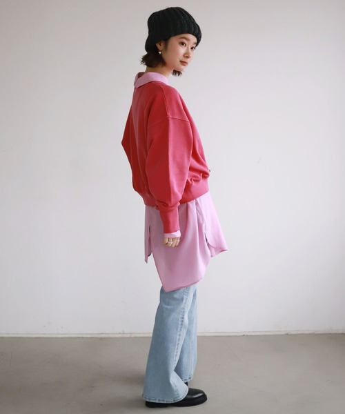 SLOBE citron.（スローブシトロン）の「SLOBE citron. ボリュームスリーブシャツ【手洗い可能】◆（シャツ/ブラウス・レディース・ピンク/グリーン・FREE）」の21枚目の写真