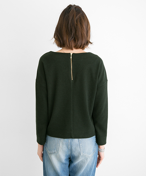 URBAN RESEARCH(アーバンリサーチ)の「UR TRジャージコクーンプルオーバー(Tシャツ/カットソー・レディース・オフホワイト/グリーン/ネイビー・FREE)」の8枚目の写真