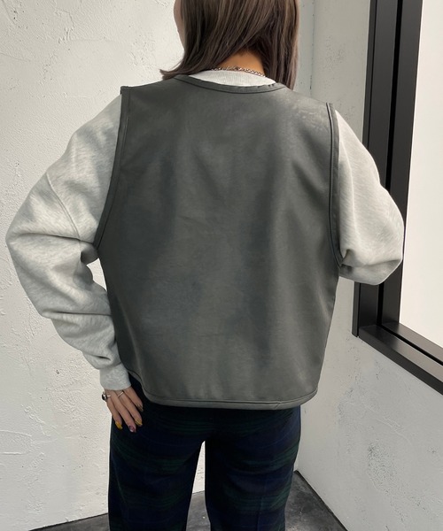 apres jour mignon（アプレジュールミニョン）の「アソートクロスベスト【ZOZOTOWN限定アイテム】（ベスト・レディース・モカ/オレンジ/ブラック/カーキ・X-LARGE/フリー）」の7枚目の写真
