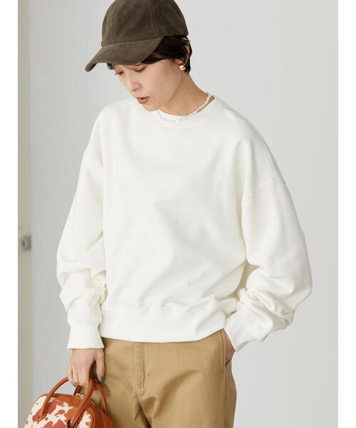 AMERICAN HOLIC(アメリカンホリック)の「袖タック裏毛プルオーバー(Tシャツ/カットソー・レディース・グレー系その他/オフホワイト・M/L)」の3枚目の写真