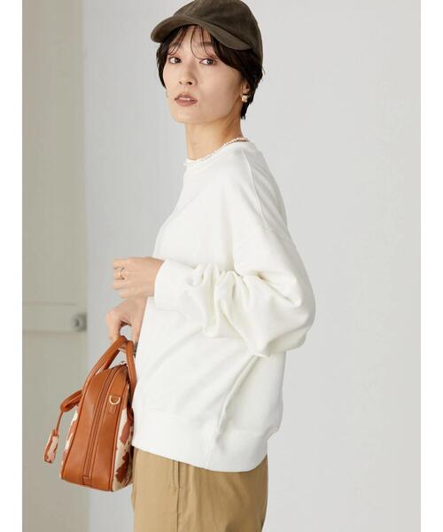 AMERICAN HOLIC(アメリカンホリック)の「袖タック裏毛プルオーバー(Tシャツ/カットソー・レディース・グレー系その他/オフホワイト・M/L)」の8枚目の写真