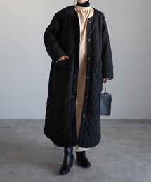 マットタフタ×ボアリバーシブル ロングコート