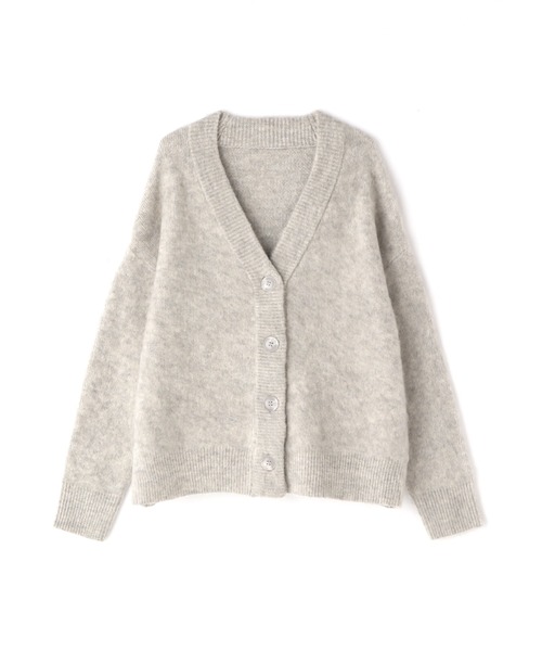 N.（N. Natural Beauty Basic）（エヌエヌナチュラルビューティーベーシック）の「ムジジャガードニットカーディガン（カーディガン/ボレロ・レディース・グレー/イエロー/パープル・MEDIUM）」の17枚目の写真