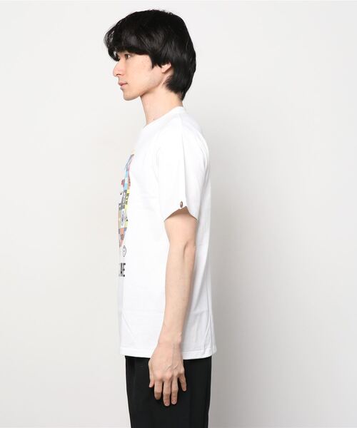 A BATHING APE ア ベイシング エイプ Tシャツ サイズ:YOUTH L(メンズS位) / 90s グラフィック プリント クルーネック Tシャツ (Hanesボディ) / ホワイト 白 / トップス カットソー 半袖【メンズ】【中古】【K4502】 A BATHING APE ア ベイシング エイプ Tシャツ サイズ:YOUTH L(メンズS