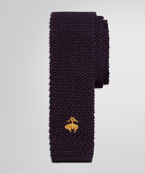 BROOKS BROTHERS（ブルックスブラザーズ）の「GF シルクソリッドニットタイ（ネクタイ・メンズ・ブラック/パープル/ブラウン・ONE SIZE）」の3枚目の写真