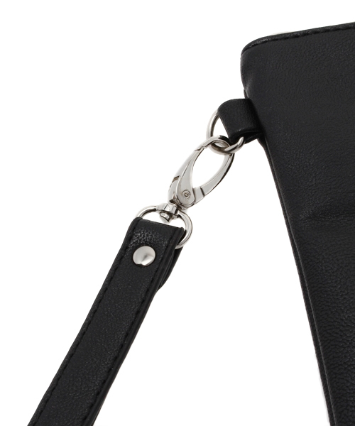 WEGO(ウィゴー)の「WEGO/スタースタッズクラッチバッグ(クラッチバッグ・メンズ・ブラック・FREE)」の4枚目の写真