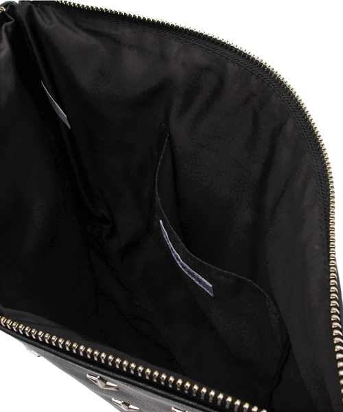 WEGO(ウィゴー)の「WEGO/スタースタッズクラッチバッグ(クラッチバッグ・メンズ・ブラック・FREE)」の5枚目の写真