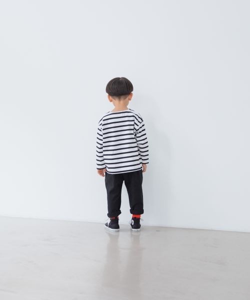 LOWRYS FARM（ローリーズファーム）の「オーガニックボーダーＬＳ　264184（Tシャツ/カットソー・キッズ・ブルー/ピンク/ブラック/オレンジ・110cm/140cm/150cm/130cm/120cm）」の18枚目の写真