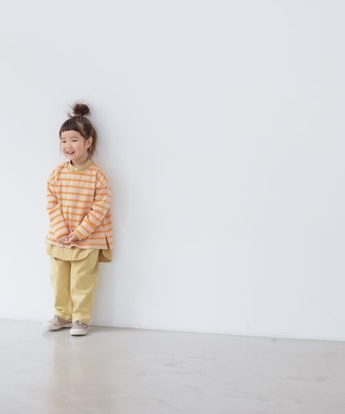 LOWRYS FARM（ローリーズファーム）の「オーガニックボーダーＬＳ　264184（Tシャツ/カットソー・キッズ・ブルー/ピンク/ブラック/オレンジ・110cm/140cm/150cm/130cm/120cm）」の22枚目の写真