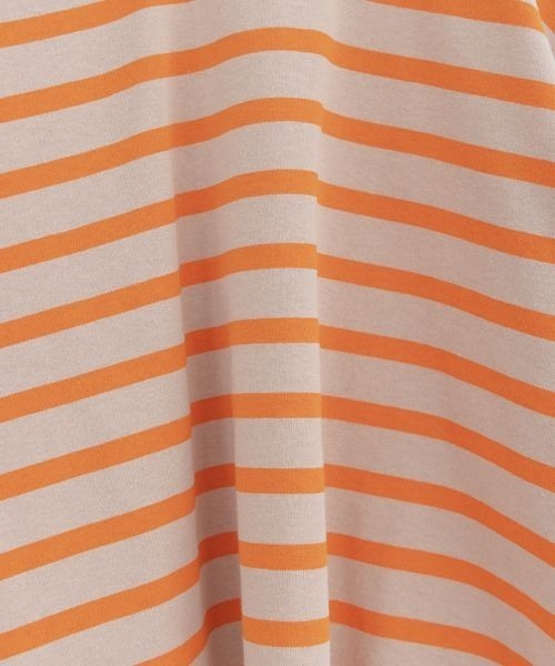 LOWRYS FARM（ローリーズファーム）の「オーガニックボーダーＬＳ　264184（Tシャツ/カットソー・キッズ・ブルー/ピンク/ブラック/オレンジ・110cm/140cm/150cm/130cm/120cm）」の11枚目の写真