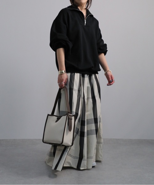 sakishimatokyo(サキシマトーキョー)の「【ZOZO限定】フロントZIPプルオーバー(スウェット・レディース・ブラック/グレー/アイボリー・FREE)」の14枚目の写真