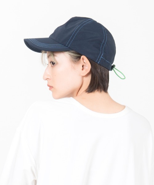 LAYMEE(レイミー)の「CAP / キャップ【ネルソン彩子 コラボレーション】(キャップ・レディース・ネイビー/テラコッタ・FREE)」の12枚目の写真