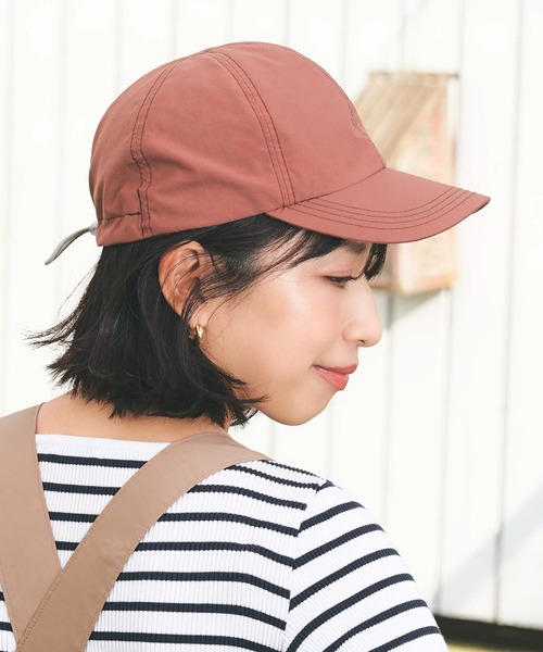 LAYMEE(レイミー)の「CAP / キャップ【ネルソン彩子 コラボレーション】(キャップ・レディース・ネイビー/テラコッタ・FREE)」の15枚目の写真