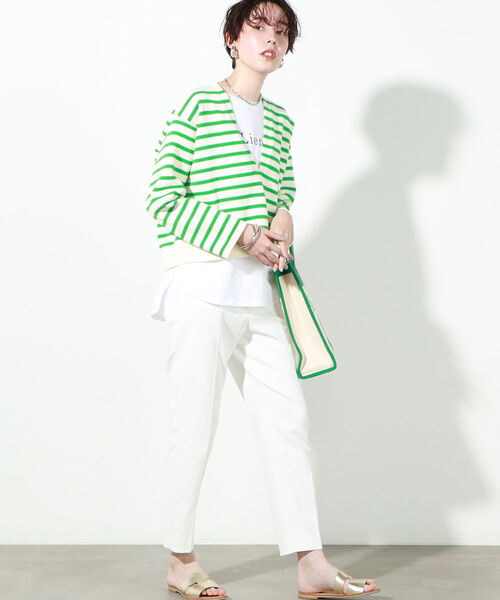 NOLLEY’S（ノーリーズ）の「美脚カラーウォッシャブルパンツ（その他パンツ・レディース・ホワイト系その他4/ホワイト/ピンク/ライトブルー/ネイビー・38/34/36）」の7枚目の写真