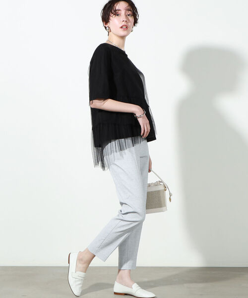 NOLLEY’S（ノーリーズ）の「美脚カラーウォッシャブルパンツ（その他パンツ・レディース・ホワイト系その他4/ホワイト/ピンク/ライトブルー/ネイビー・38/34/36）」の9枚目の写真