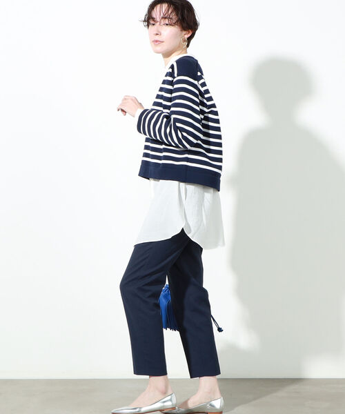 NOLLEY’S（ノーリーズ）の「美脚カラーウォッシャブルパンツ（その他パンツ・レディース・ホワイト系その他4/ホワイト/ピンク/ライトブルー/ネイビー・38/34/36）」の17枚目の写真