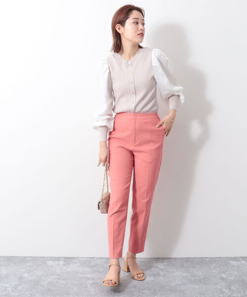 NOLLEY’S（ノーリーズ）の「美脚カラーウォッシャブルパンツ（その他パンツ・レディース・ホワイト系その他4/ホワイト/ピンク/ライトブルー/ネイビー・38/34/36）」の21枚目の写真