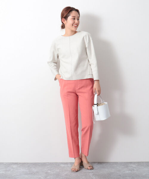 NOLLEY’S（ノーリーズ）の「美脚カラーウォッシャブルパンツ（その他パンツ・レディース・ホワイト系その他4/ホワイト/ピンク/ライトブルー/ネイビー・38/34/36）」の22枚目の写真