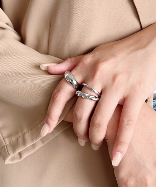 Ulab リング 3点セット ゆうパケット】3点セット リング 指輪 金属アレルギー ニッケルフリー