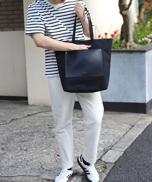 UNION STATION（ユニオンステーション）の「スクエアトートバッグ（トートバッグ・メンズ・ブラック/オフホワイト・FREE）」の15枚目の写真