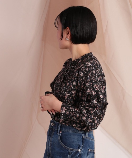 cepo(セポ)の「花柄フリルスリーブシャツ(シャツ/ブラウス・レディース・ブラック/オフホワイト・M)」の15枚目の写真