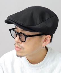 ReqHatter（レックハッター）の「<A.M.S.別注>  選べる5素材 スタンダードハンチング（コットン・合成皮革・ワッフル・ナイロン・スウェット）（ハンチング/ベレー帽）」