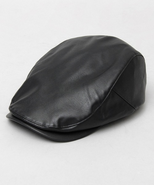 ReqHatter（レックハッター）の「<A.M.S.別注>  選べる5素材 スタンダードハンチング（コットン・合成皮革・ワッフル・ナイロン・スウェット）（ハンチング/ベレー帽・メンズ・ベージュ/ブラック/オフホワイト/サックスブルー/ブラック系その他/ブラック系その他2/ブラック系その他4/ブラック系その他3・FREE）」の9枚目の写真