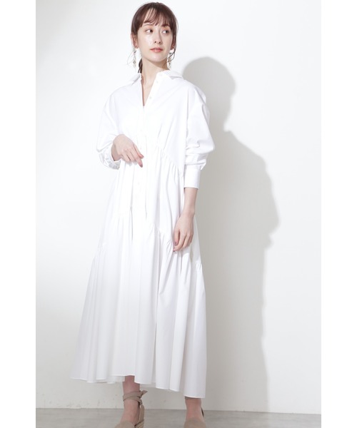 JILL STUART（ジルスチュアート）の「◆フィデルシャツワンピース（シャツワンピース・レディース・パープル/ホワイト・0/2）」の3枚目の写真