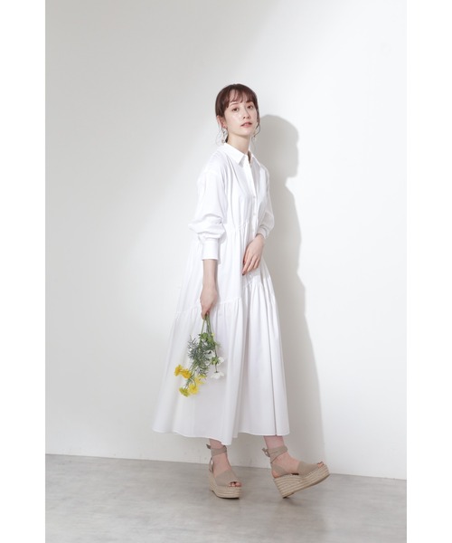 JILL STUART（ジルスチュアート）の「◆フィデルシャツワンピース（シャツワンピース・レディース・パープル/ホワイト・0/2）」の5枚目の写真