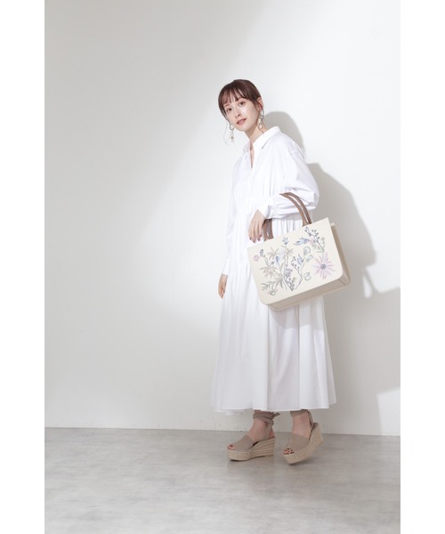 JILL STUART（ジルスチュアート）の「◆フィデルシャツワンピース（シャツワンピース・レディース・パープル/ホワイト・0/2）」の6枚目の写真