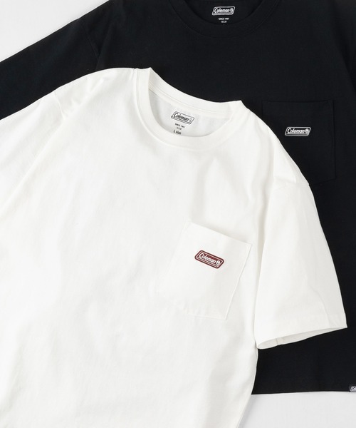 COLEMAN（コールマン）の「【Coleman/コールマン】 ルーズシルエット シリコンワッペン付 ポケット付Tシャツ/ ポケT（Tシャツ/カットソー・メンズ・ホワイト/ブラック・M/L/XL）」の18枚目の写真
