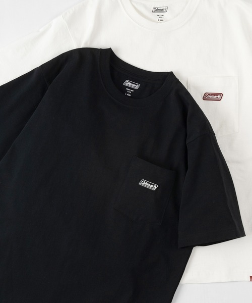 COLEMAN（コールマン）の「【Coleman/コールマン】 ルーズシルエット シリコンワッペン付 ポケット付Tシャツ/ ポケT（Tシャツ/カットソー・メンズ・ホワイト/ブラック・M/L/XL）」の19枚目の写真