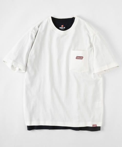 COLEMAN（コールマン）の「【Coleman/コールマン】 ルーズシルエット シリコンワッペン付 ポケット付Tシャツ/ ポケT（Tシャツ/カットソー・メンズ・ホワイト/ブラック・M/L/XL）」の20枚目の写真