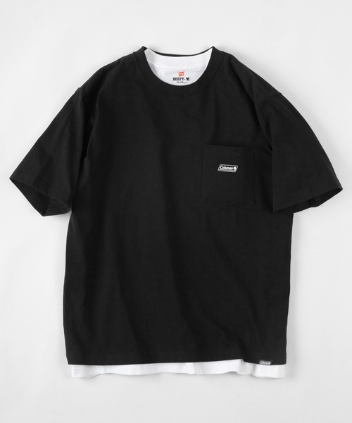 COLEMAN（コールマン）の「【Coleman/コールマン】 ルーズシルエット シリコンワッペン付 ポケット付Tシャツ/ ポケT（Tシャツ/カットソー・メンズ・ホワイト/ブラック・M/L/XL）」の21枚目の写真