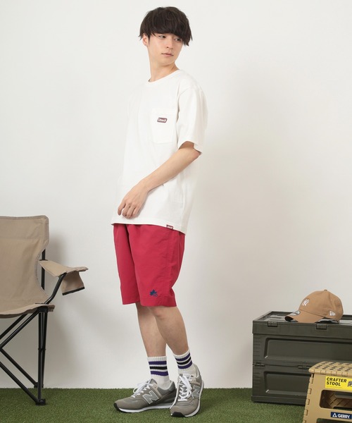 COLEMAN（コールマン）の「【Coleman/コールマン】 ルーズシルエット シリコンワッペン付 ポケット付Tシャツ/ ポケT（Tシャツ/カットソー・メンズ・ホワイト/ブラック・M/L/XL）」の12枚目の写真