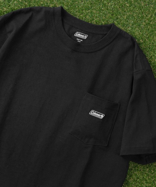 COLEMAN（コールマン）の「【Coleman/コールマン】 ルーズシルエット シリコンワッペン付 ポケット付Tシャツ/ ポケT（Tシャツ/カットソー・メンズ・ホワイト/ブラック・M/L/XL）」の10枚目の写真