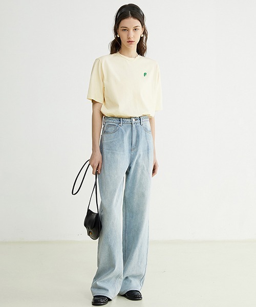 Fano Studios（ファノ ストゥディオズ）の「【Fano Studios】One point embroidery color T-shirt FC22S044（Tシャツ/カットソー・レディース・ブラック/アイボリー・S/L/M）」の7枚目の写真