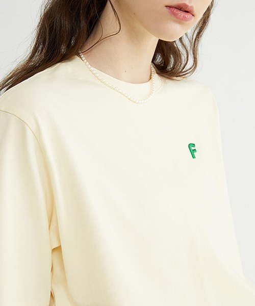 Fano Studios（ファノ ストゥディオズ）の「【Fano Studios】One point embroidery color T-shirt FC22S044（Tシャツ/カットソー・レディース・ブラック/アイボリー・S/L/M）」の12枚目の写真