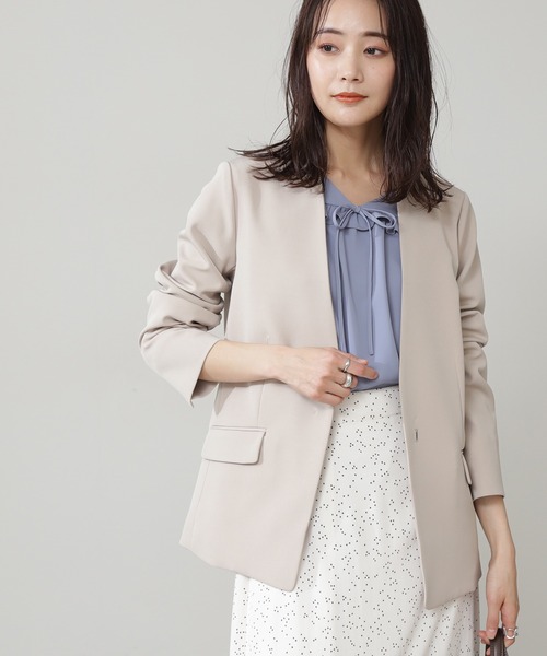 ｖネックダブルクロスジャケット その他アウター N N Natural Beauty Basic エヌエヌナチュラルビューティーベーシック のファッション通販 Zozotown
