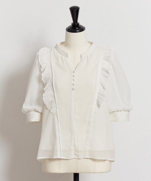 Noela【昨季新品】パフフリルブラウス NOELA（ノエラ）の「パフフリルブラウス（シャツ/ブラウス）」 - WEAR