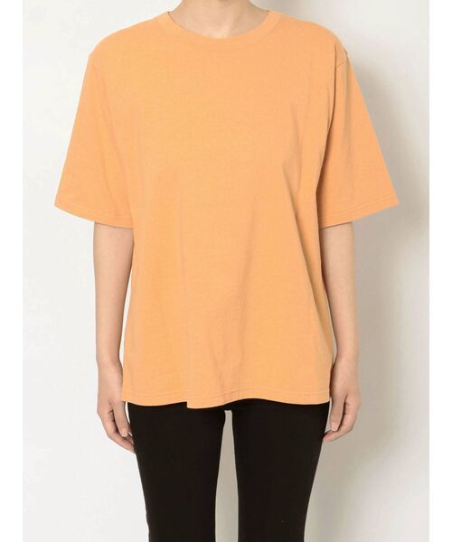 MURUA（ムルーア）の「ブロックフォトTシャツ（Tシャツ/カットソー・レディース・ダークグレー/オレンジ/ホワイト・FREE）」の11枚目の写真