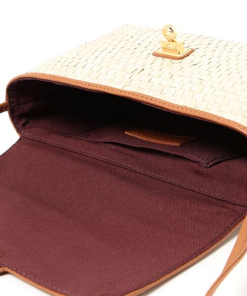 COTTO(コトゥー)の「【COTTO(コトゥー)】レザーコンビショルダーかごバッグ(ショルダーバッグ・レディース・ブラック/ブラウン・FREE)」の6枚目の写真