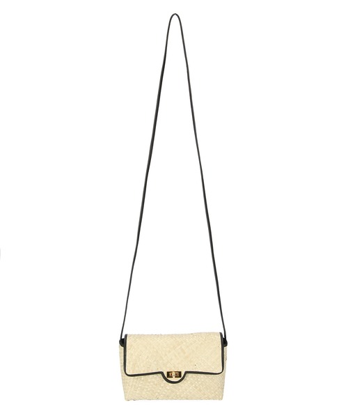 COTTO(コトゥー)の「【COTTO(コトゥー)】レザーコンビショルダーかごバッグ(ショルダーバッグ・レディース・ブラック/ブラウン・FREE)」の12枚目の写真