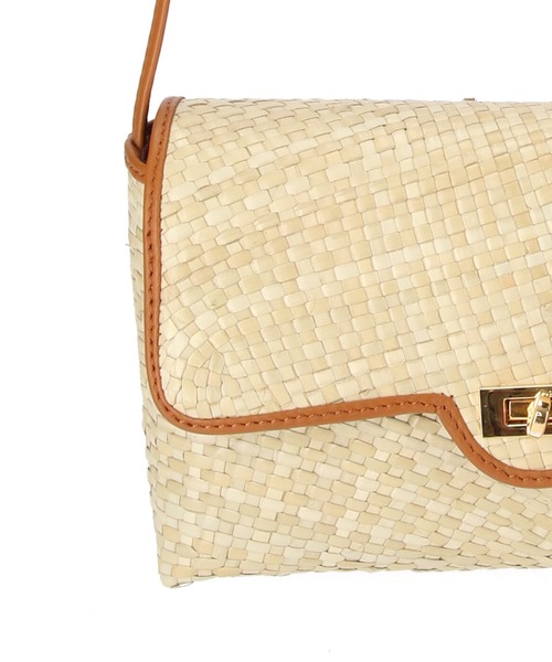 COTTO(コトゥー)の「【COTTO(コトゥー)】レザーコンビショルダーかごバッグ(ショルダーバッグ・レディース・ブラック/ブラウン・FREE)」の18枚目の写真