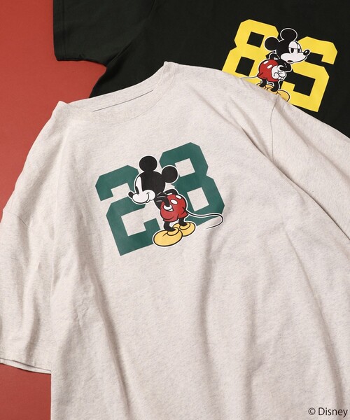 Web限定 Disney ディズニー ミッキーマウス 別注 ビッグシルエット ナンバリングデザイン プリントtシャツ Tシャツ カットソー Freak S Store フリークスストア のファッション通販 Zozotown