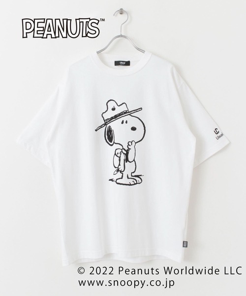 Uiscel（ユイセル）の「『PEANUTS(ピーナッツ)』オリジナルプリント USAコットンTシャツ A（Tシャツ/カットソー・メンズ・ホワイト/ブラック・MEDIUM/LARGE）」の5枚目の写真