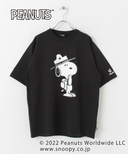 Uiscel（ユイセル）の「『PEANUTS(ピーナッツ)』オリジナルプリント USAコットンTシャツ A（Tシャツ/カットソー・メンズ・ホワイト/ブラック・MEDIUM/LARGE）」の7枚目の写真