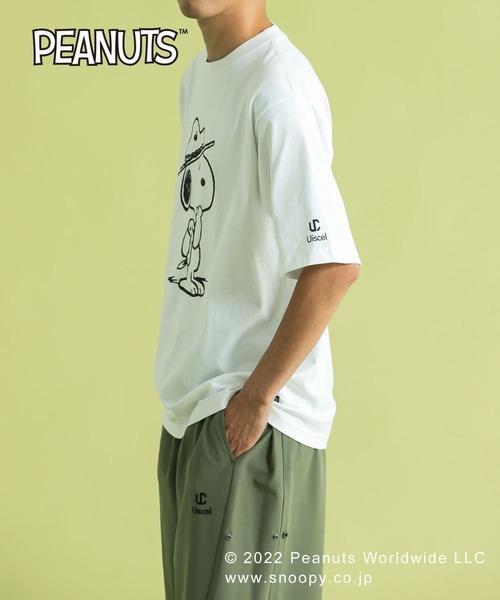 Uiscel（ユイセル）の「『PEANUTS(ピーナッツ)』オリジナルプリント USAコットンTシャツ A（Tシャツ/カットソー・メンズ・ホワイト/ブラック・MEDIUM/LARGE）」の13枚目の写真
