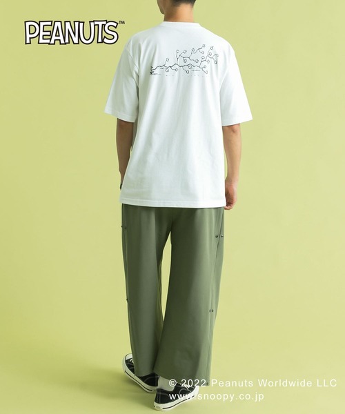 Uiscel（ユイセル）の「『PEANUTS(ピーナッツ)』オリジナルプリント USAコットンTシャツ A（Tシャツ/カットソー・メンズ・ホワイト/ブラック・MEDIUM/LARGE）」の15枚目の写真